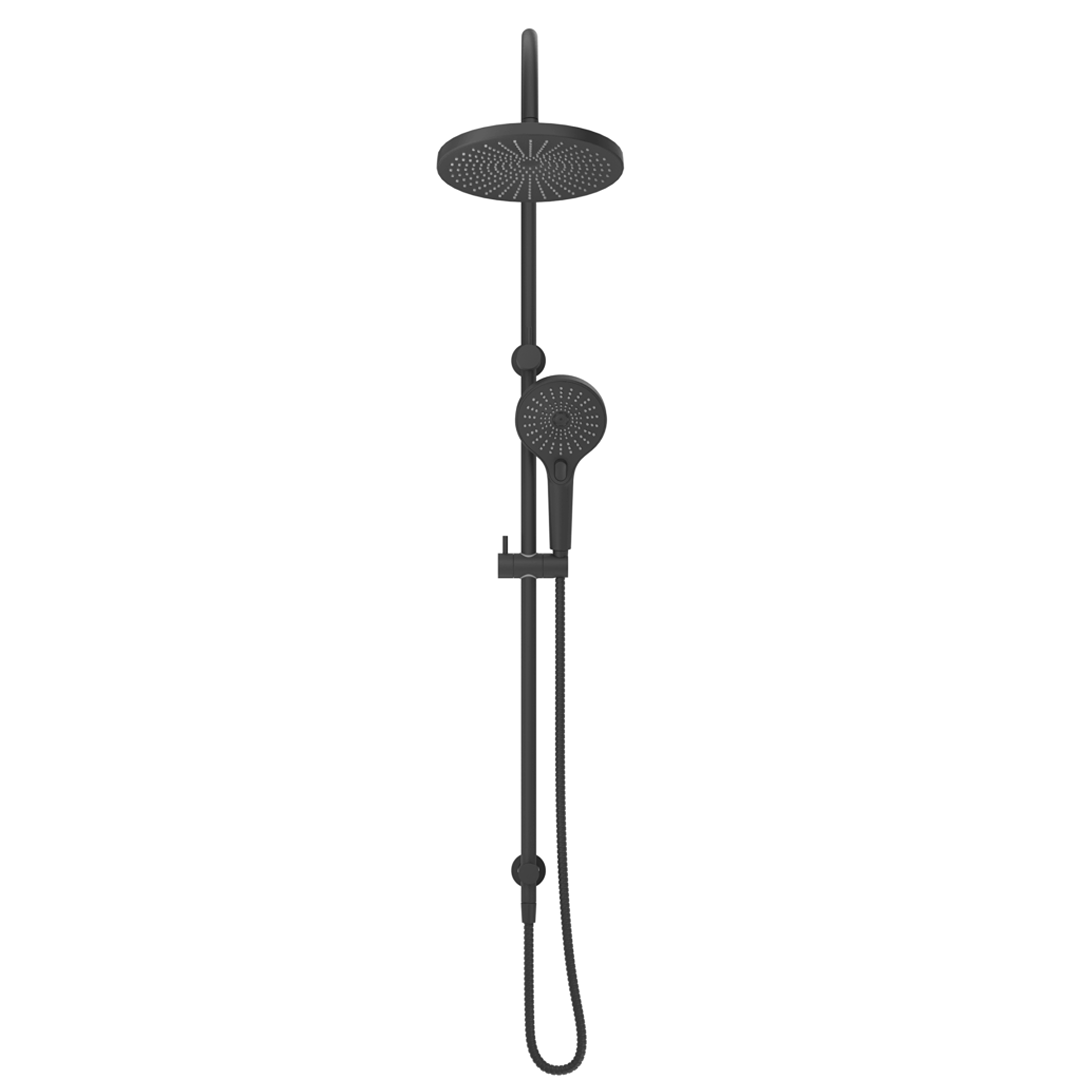 Mica Gooseneck Dual Shower Rail
