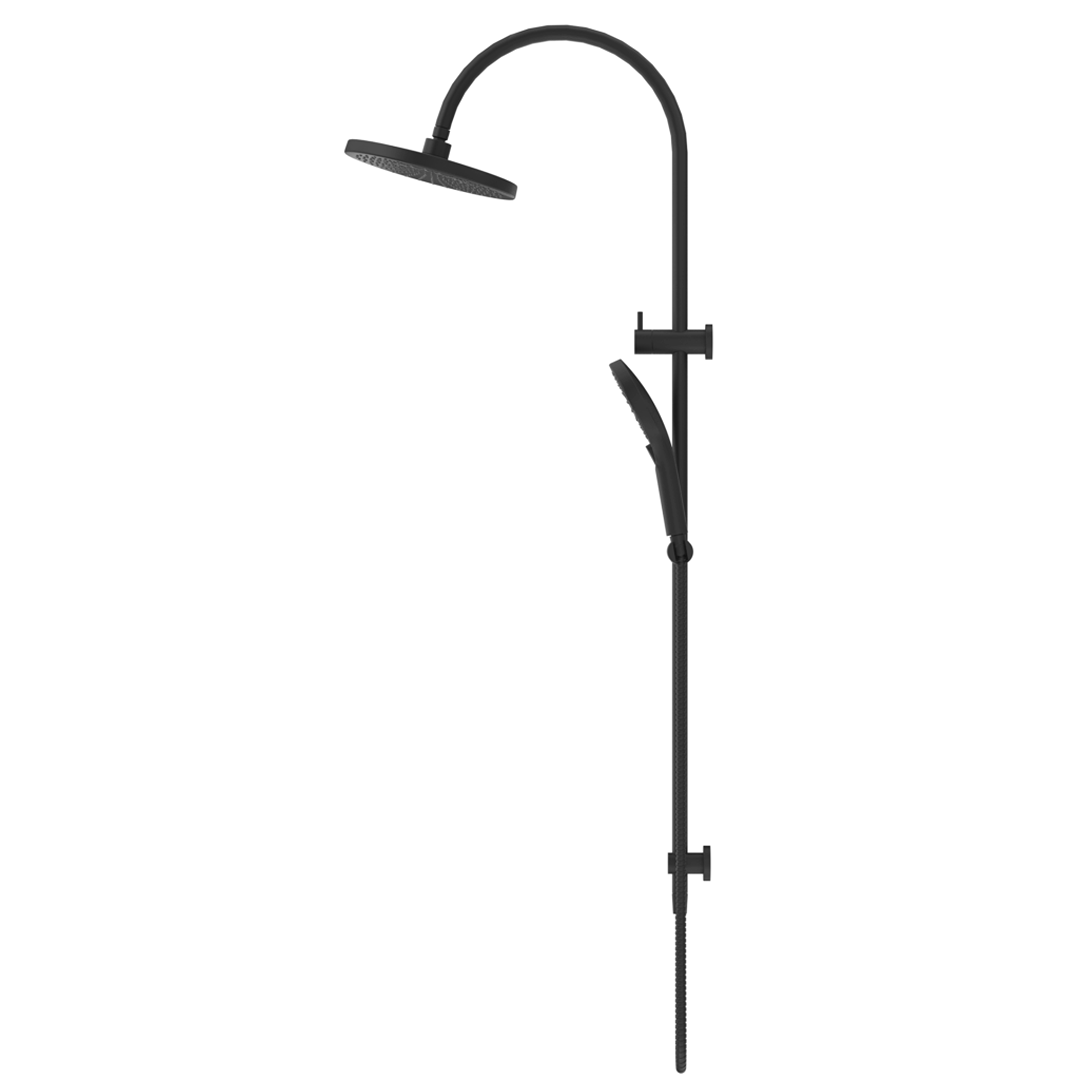 Mica Gooseneck Dual Shower Rail