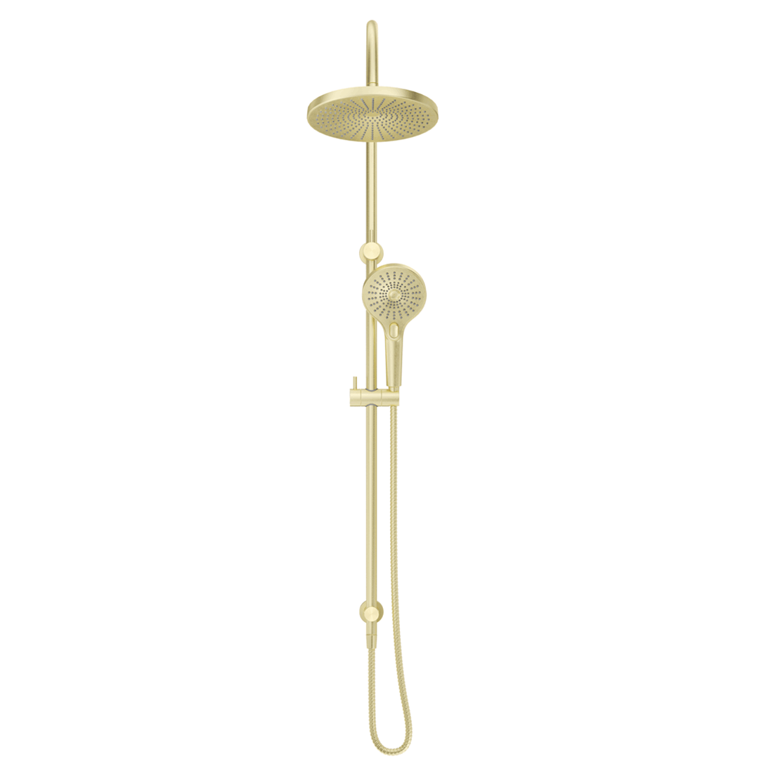 Mica Gooseneck Dual Shower Rail