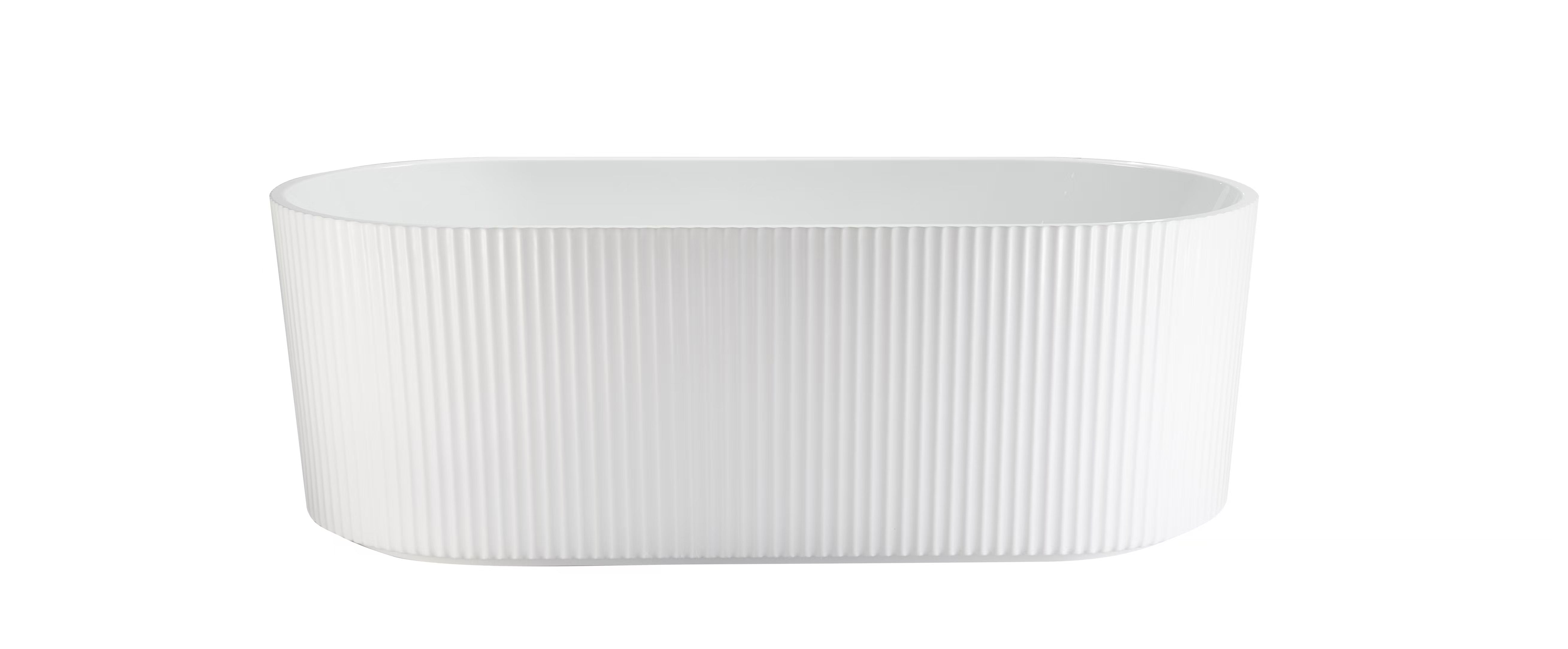1700x800x580mm Berri Freestanding Fluted