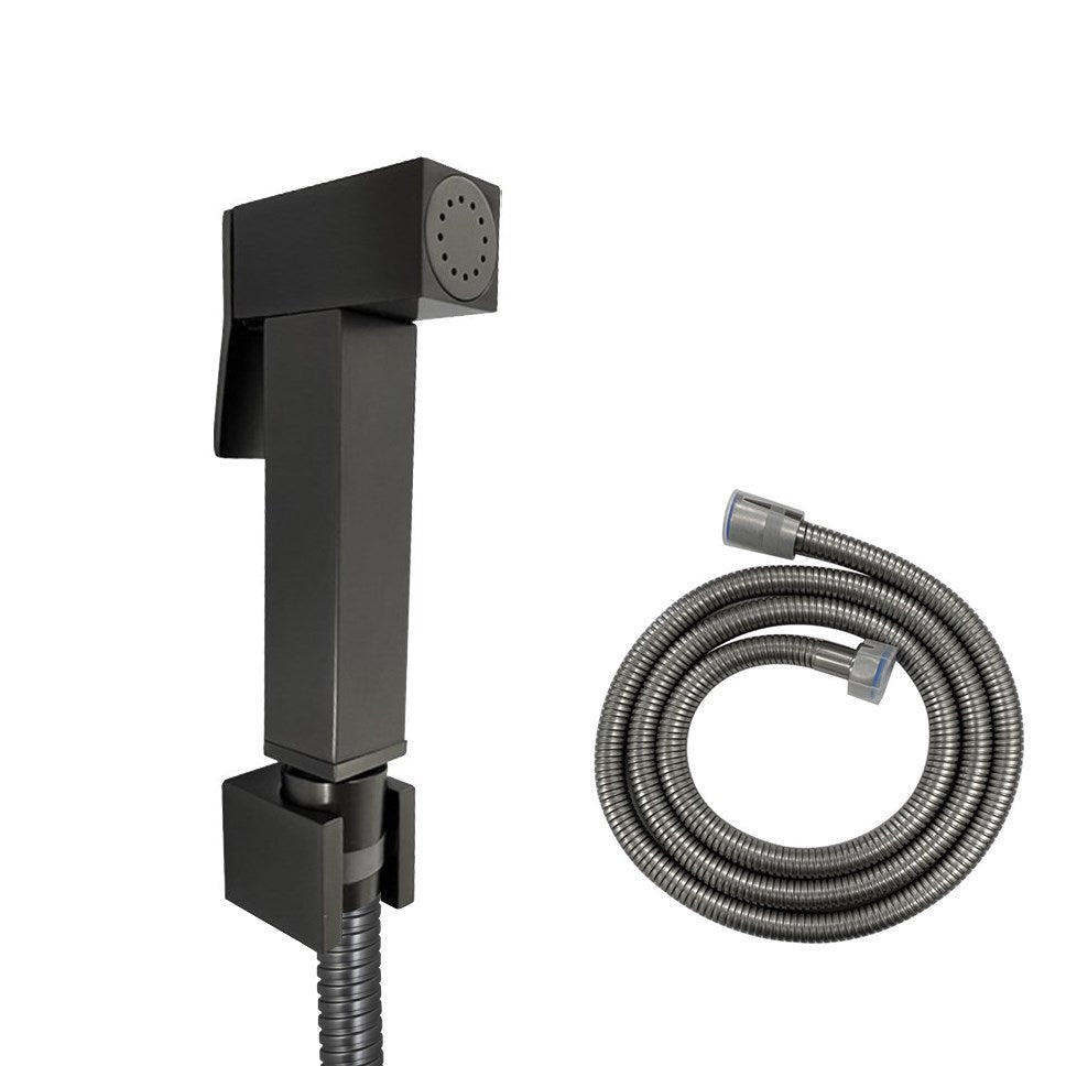 Square Gunmetal Brass Toilet Bidet