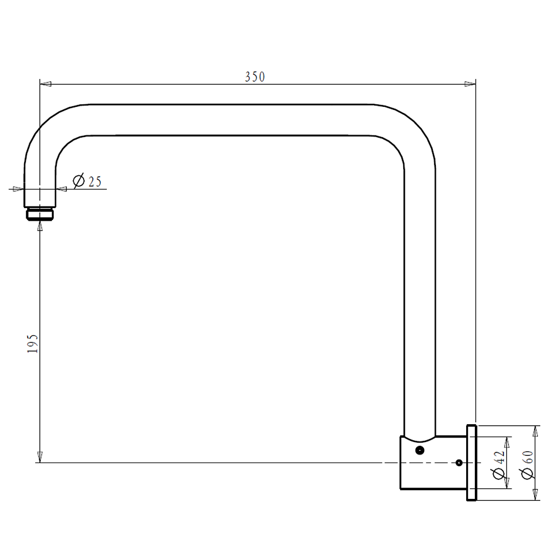 Mica Gooseneck Shower Arm