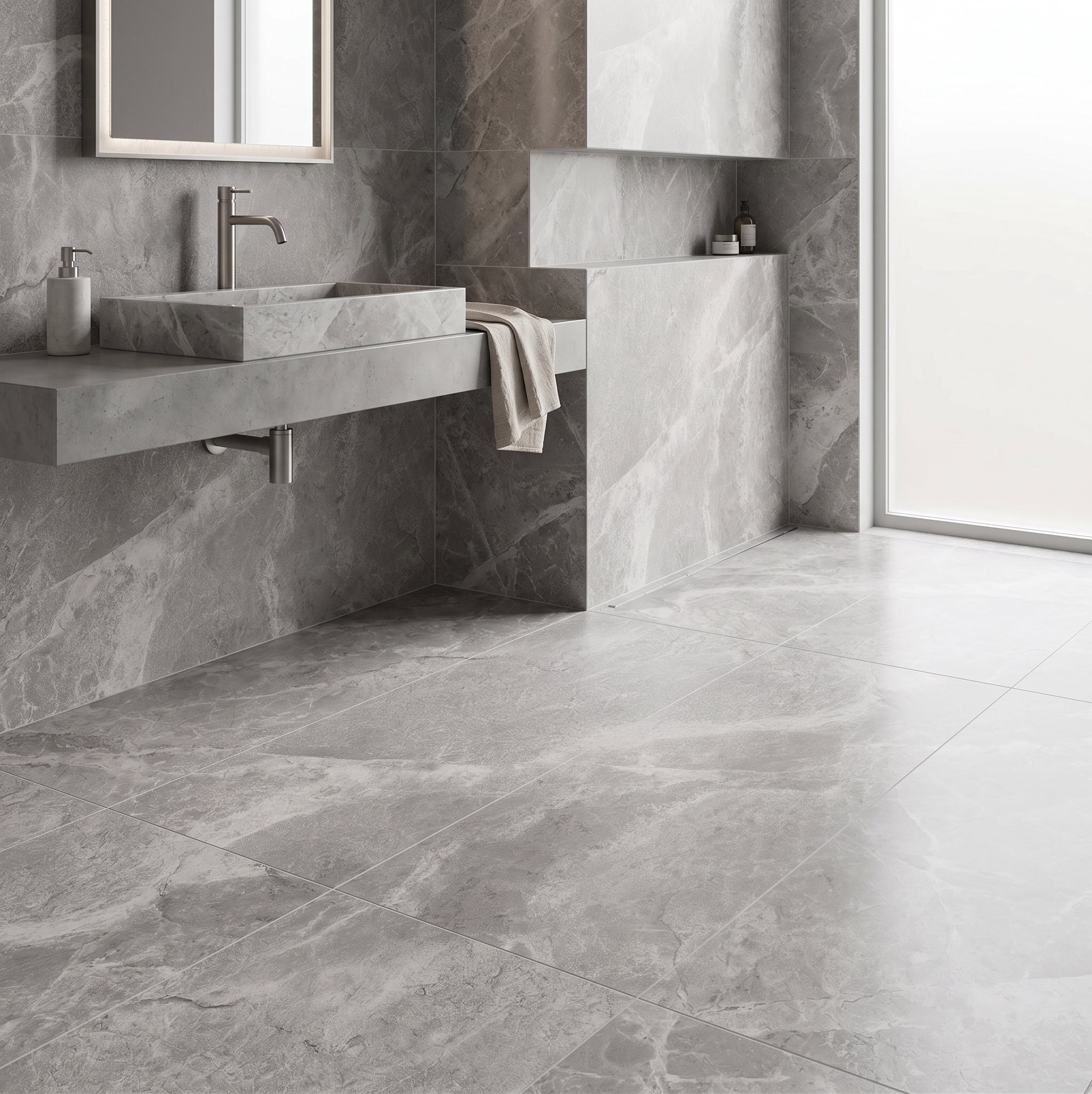 BN7021 CHAMPAGNE GREY 6x6 MATT