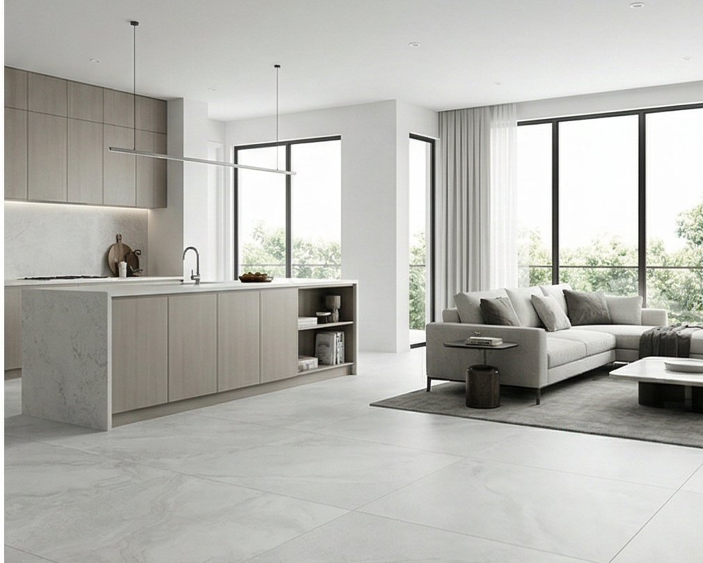 BHF314 GLACIER WHITE MATT 600X600
