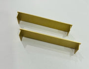 Muses 26mm End Cap Grates Brushed Yellow Gold