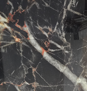 BT766 GOLDEN BLACK MARBLE 6x6 POLISHED