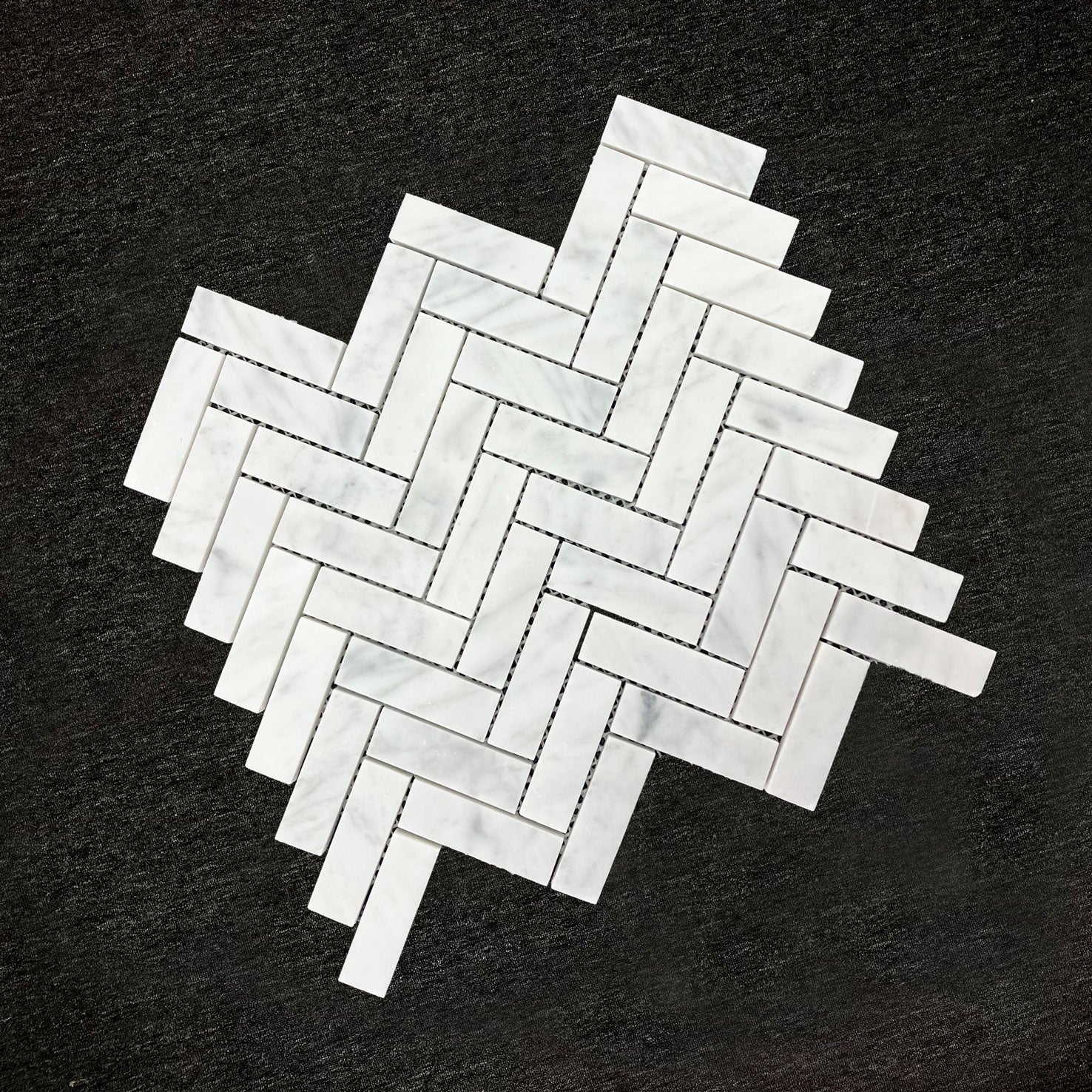 BH351 CARRARA HERRINGBONE HONED 318 x 218