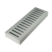 Lauxes 'Celleni' Aluminium Floor Grate Silver 100*70*23mm(Maximum Length 5600mm,40mm Waste)