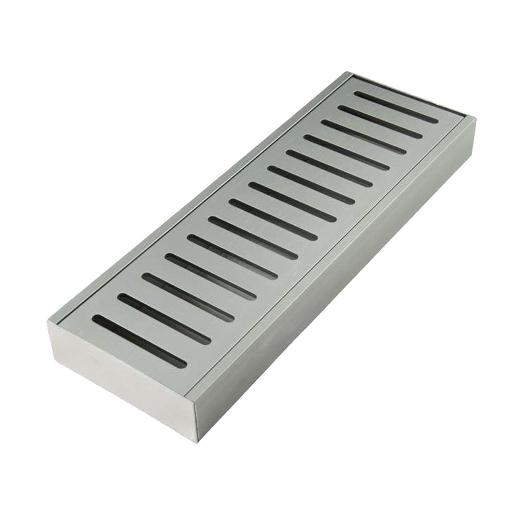 Lauxes 'Celleni' Aluminium Floor Grate Silver 100*70*23mm(Maximum Length 5600mm,50mm Waste)