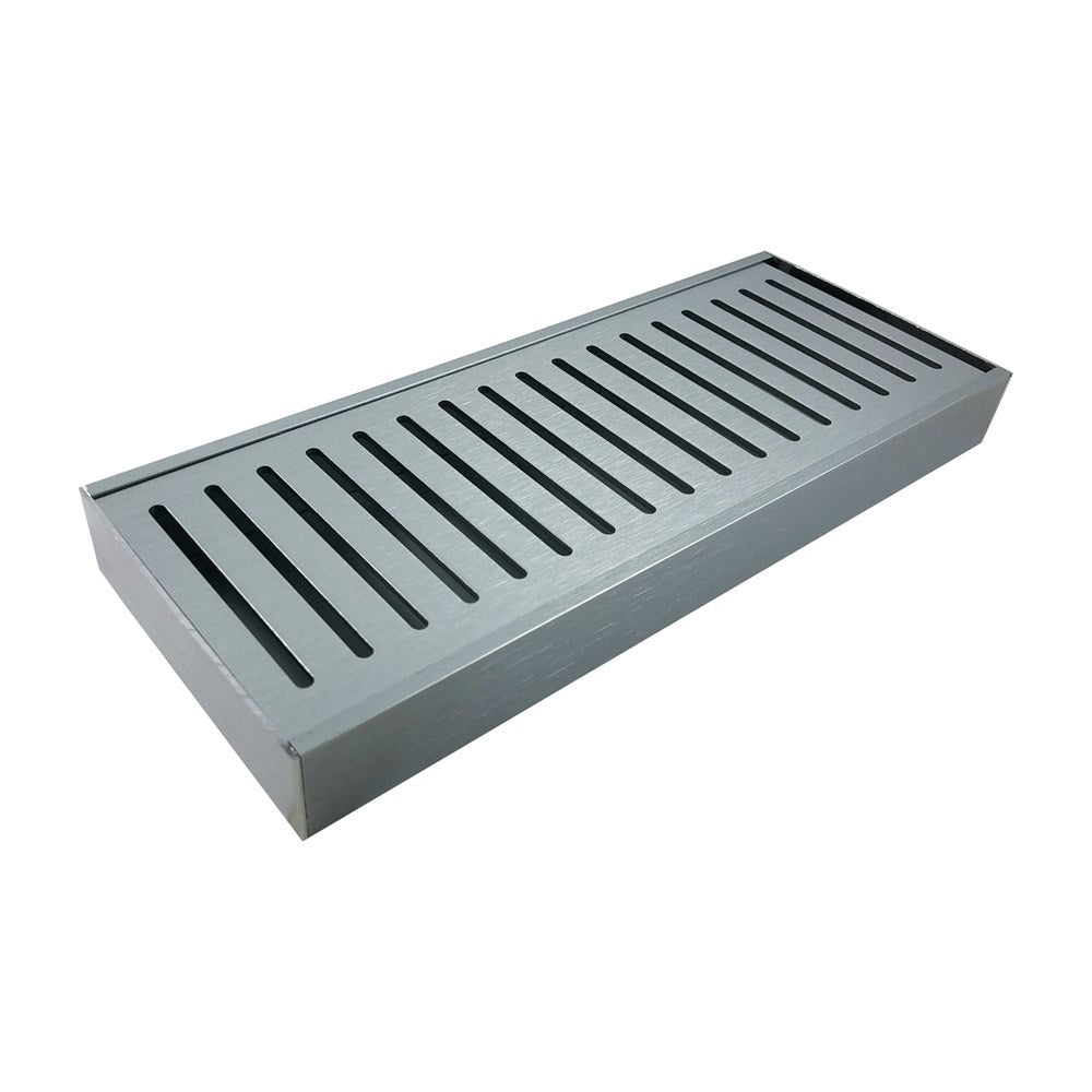 Lauxes 'Celleni' Aluminium Floor Grate Silver 100*100*26mm(Maximum Length 5600mm,72mm Waste)