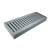 Lauxes 'Celleni' Aluminium Floor Grate Silver 100*100*26mm(Maximum Length 5600mm,72mm Waste)