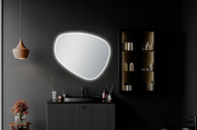 800*675mm 3 Color Lighting Asymmetrical Acrylic LED Mirror Touch Sensor Switch
