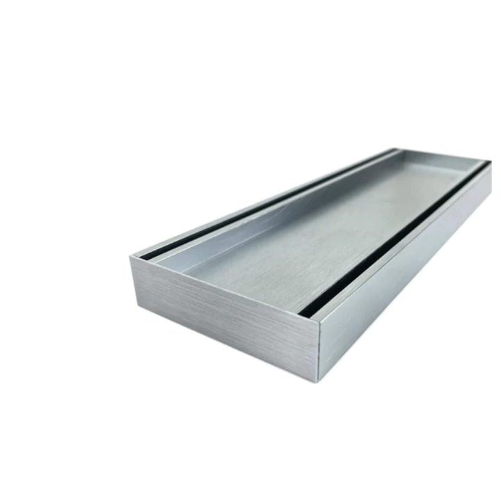 Muses Aluminium Brushed Silver Ezy Flow Tile Insert Grate  300 * 100 * 21mm