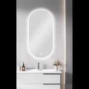 450 X 900MM PILL SHAPE CARYSIL LED MIRROR