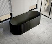 1700x780x600mm Berri Freestanding Fluted Black