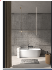 1700x800x600mm Gina Left Corner Matte White