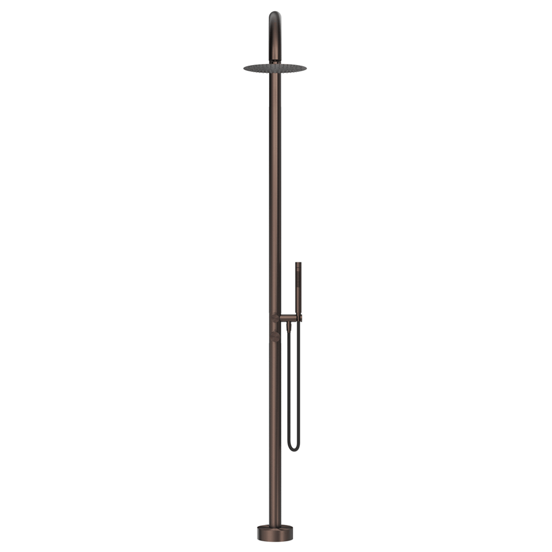 Mica Gooseneck Freestanding Outdoor Shower
