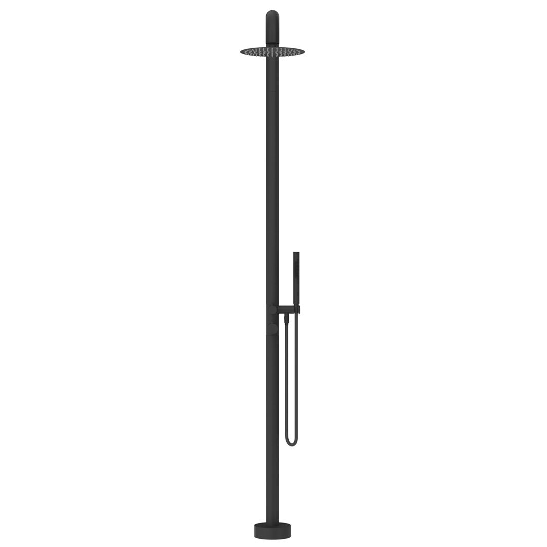 Mica Soft Square Freestanding Outdoor Shower
