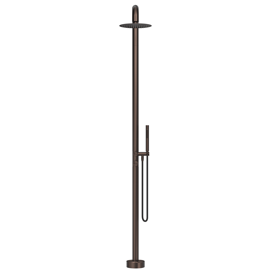 Mica Soft Square Freestanding Outdoor Shower