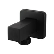 Bathroom Square Black 14 Turn Washing Machine Stop Tap(one piece)