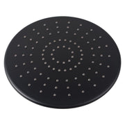 Round Black ABS Rainfall Shower Head 230mm
