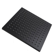 Square Black ABS Rainfall Shower Head 200mm