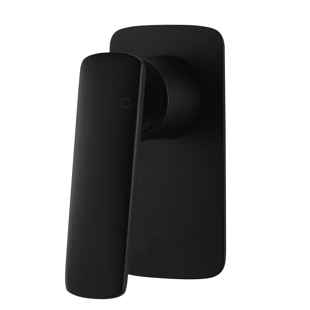 Square Black ShowerBath Wall Mixer