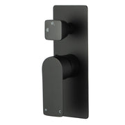 Bathroom Solid Brass Black Bath/Shower Wall Mixer with Diverter Wall Mounted