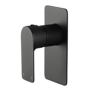 Vog Solid Brass Matte Black Shower/Bath Wall Mixer
