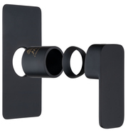 IVANO Series Solid Brass Black Shower/Bath Wall Mixer Trim Kit