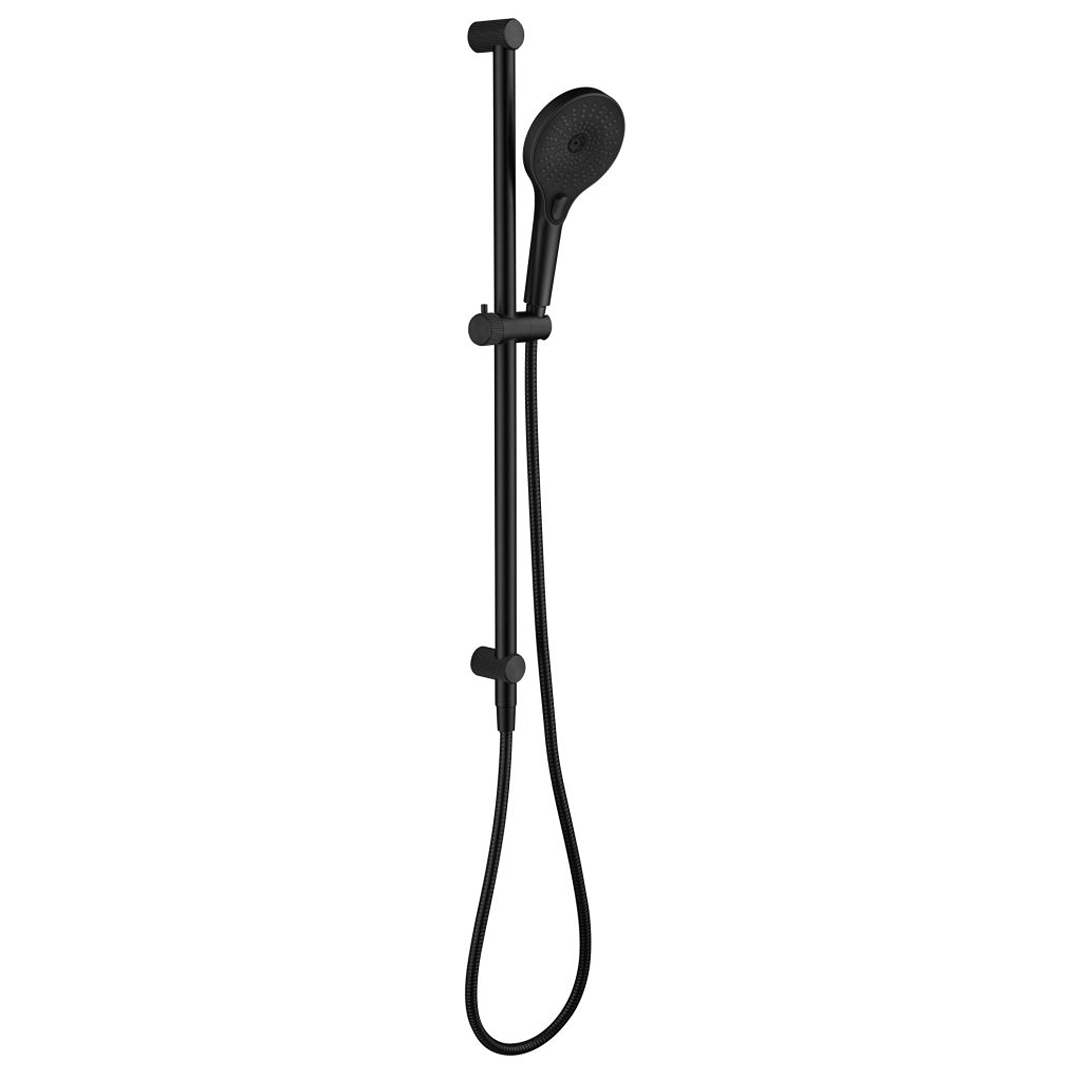 Mica Fluted Shower Head on Rail