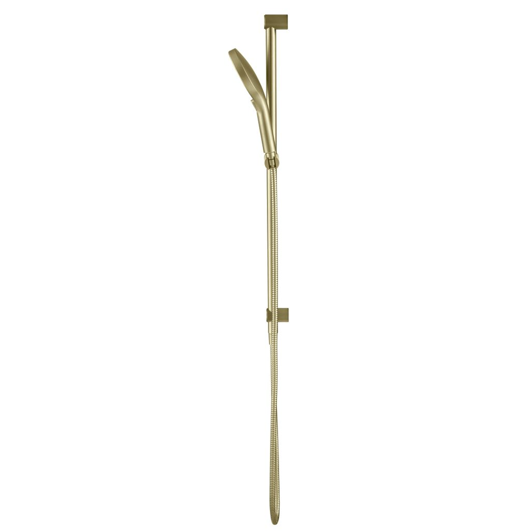 Mica Fluted Shower Head on Rail