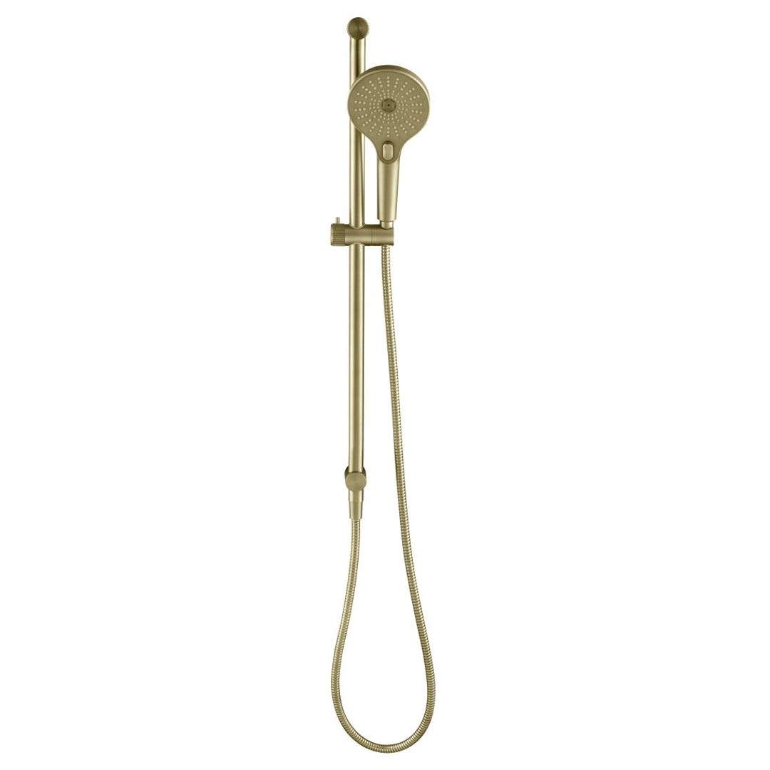 Mica Fluted Shower Head on Rail