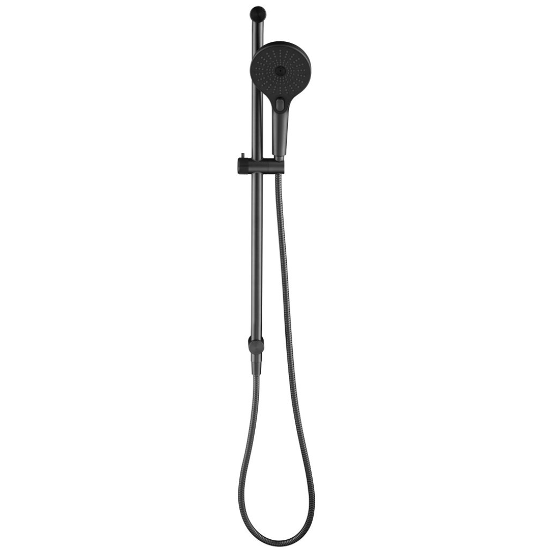 Mica Fluted Shower Head on Rail
