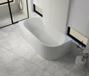 1500x750x580mm Gina Fluted Left Corner