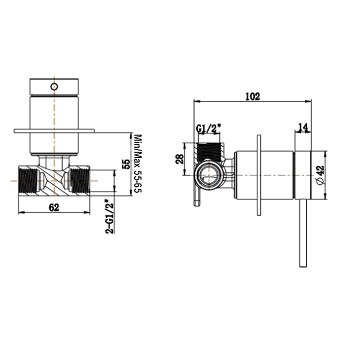 Mica Shower Mixer