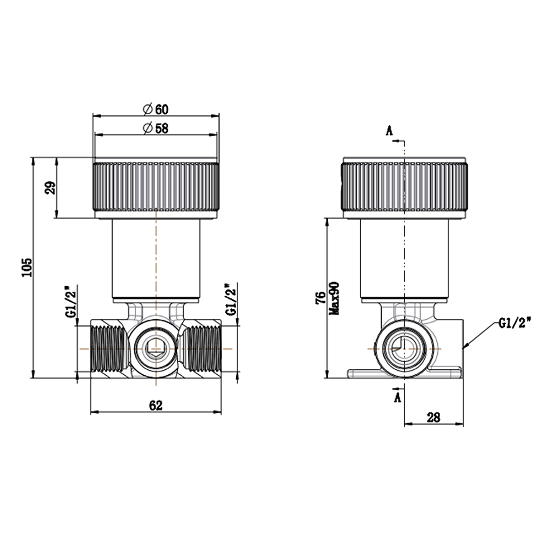 Mica Fluted Progressive Shower Mixer