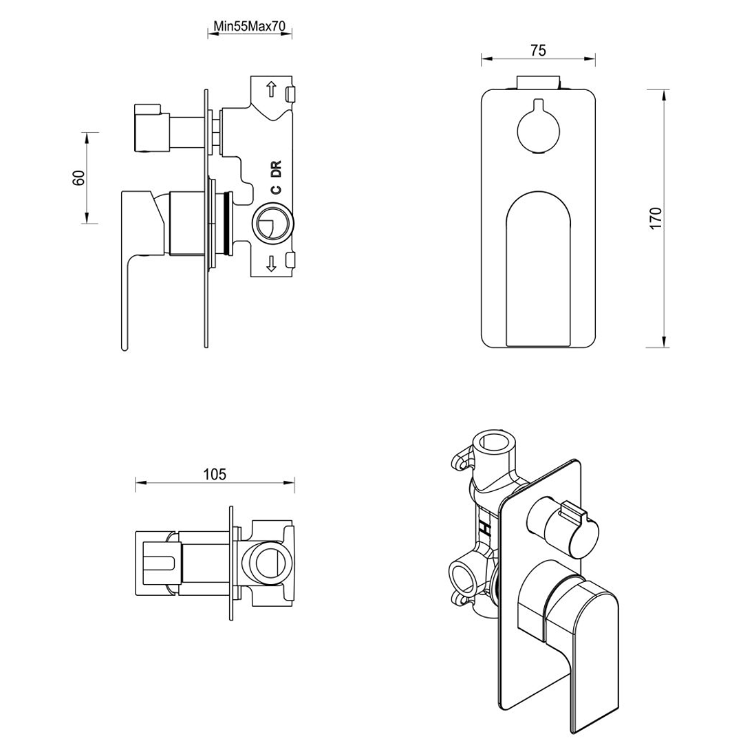 Beki Mixer Diverter