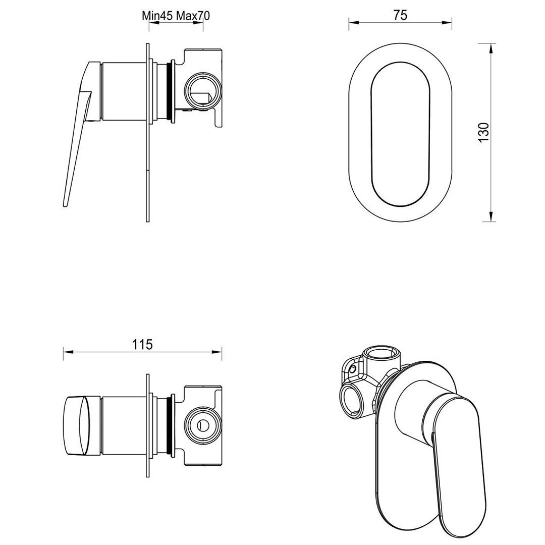 Lantra Shower Mixer