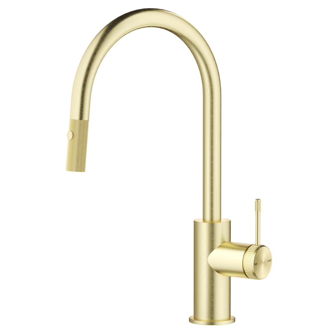 Mica Fluted Pull-Out Gooseneck Sink Mixer