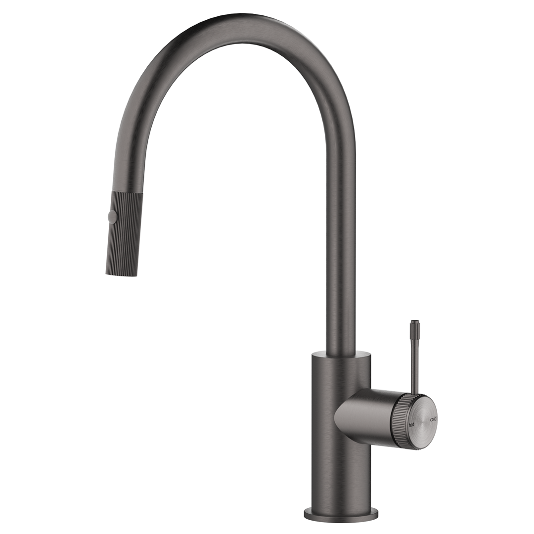 Mica Fluted Pull-Out Gooseneck Sink Mixer