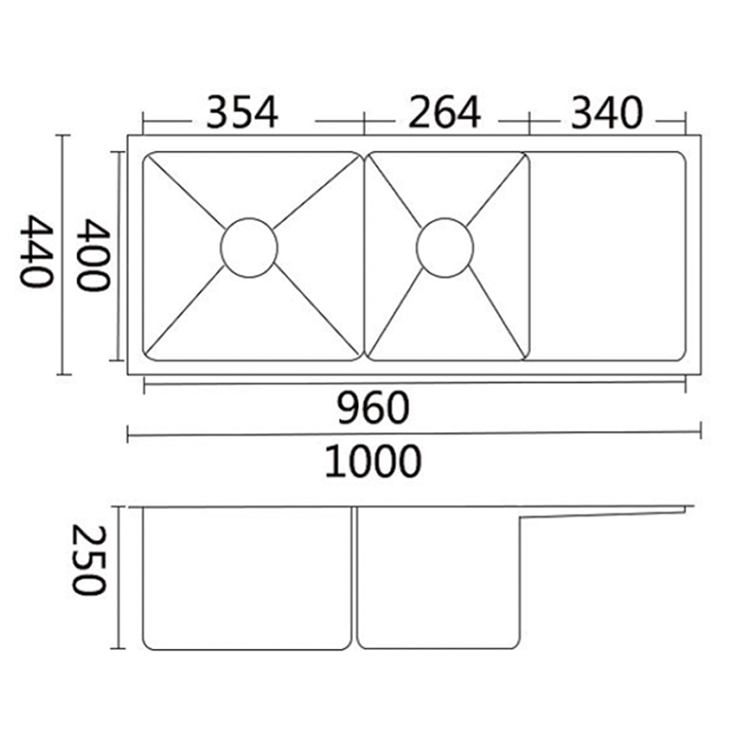 Luminare Sink 1000 x 440mm