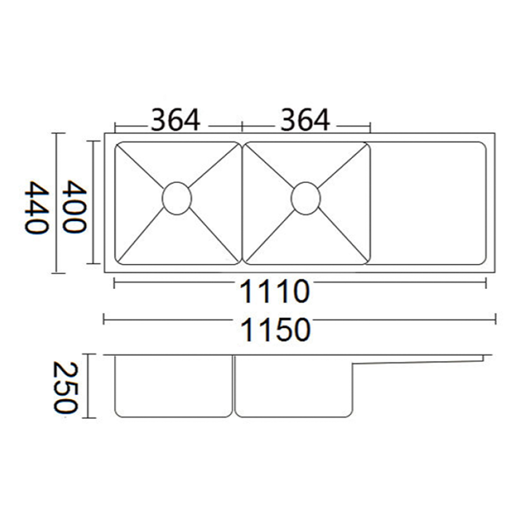 Luminare Sink 1150 x 440mm