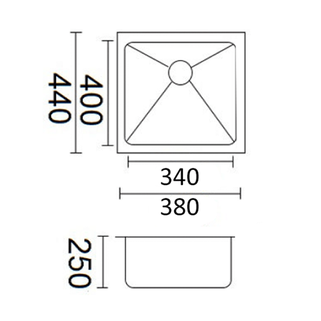 Luminare Sink 380 x 440mm