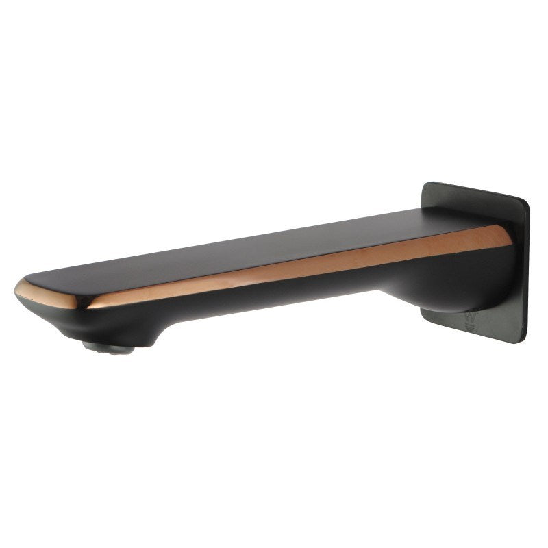 Esperia Black Rose Gold Wall Bath / Spout