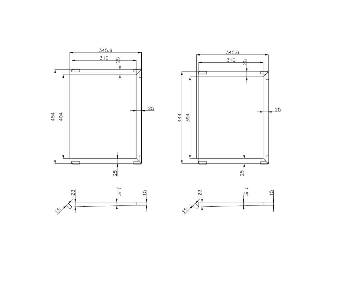 Stainless Steel Gun Metal Black Sink Trays