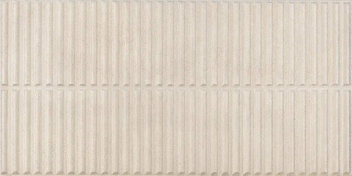BEC908	Luma Stripes White 300 x 600 Matt