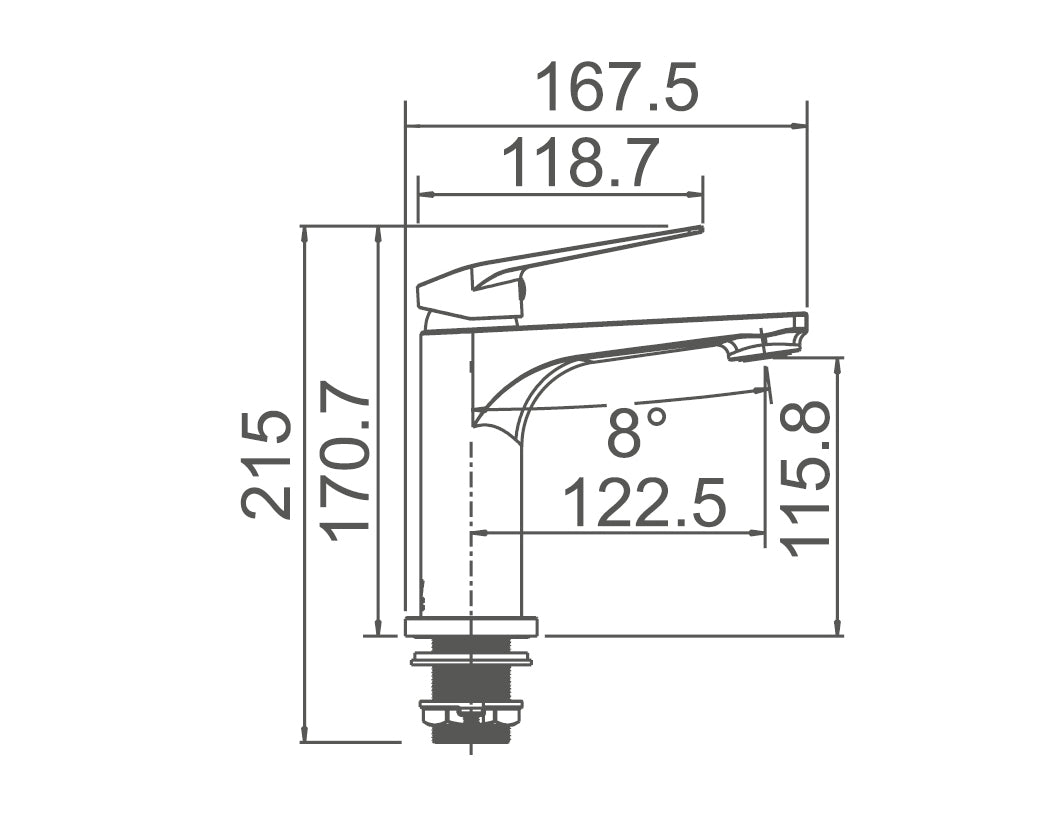 TE02 -  Basin Mixer