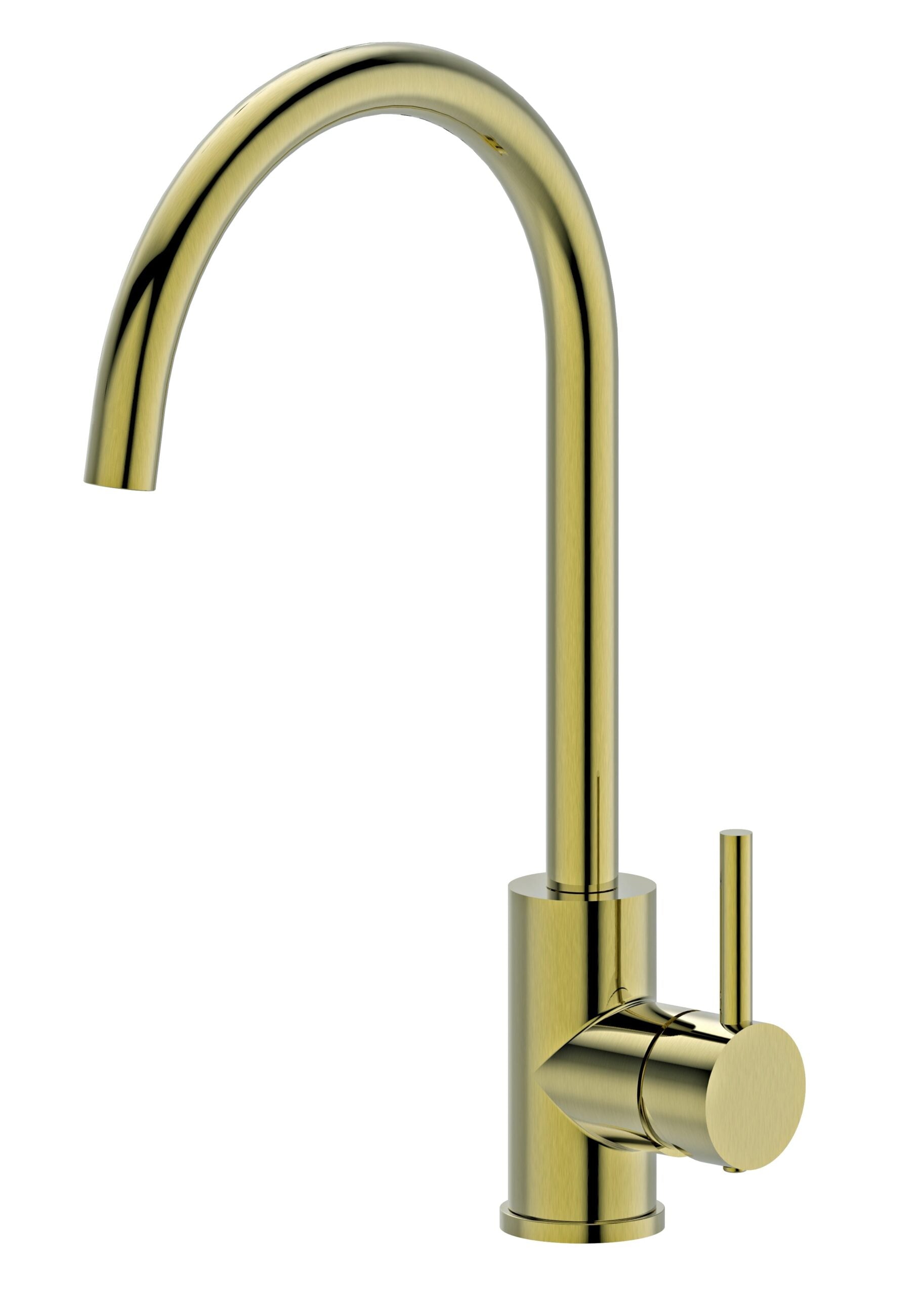 TE258 - Pin Handle Sink Mixer Brushed Brass Finish