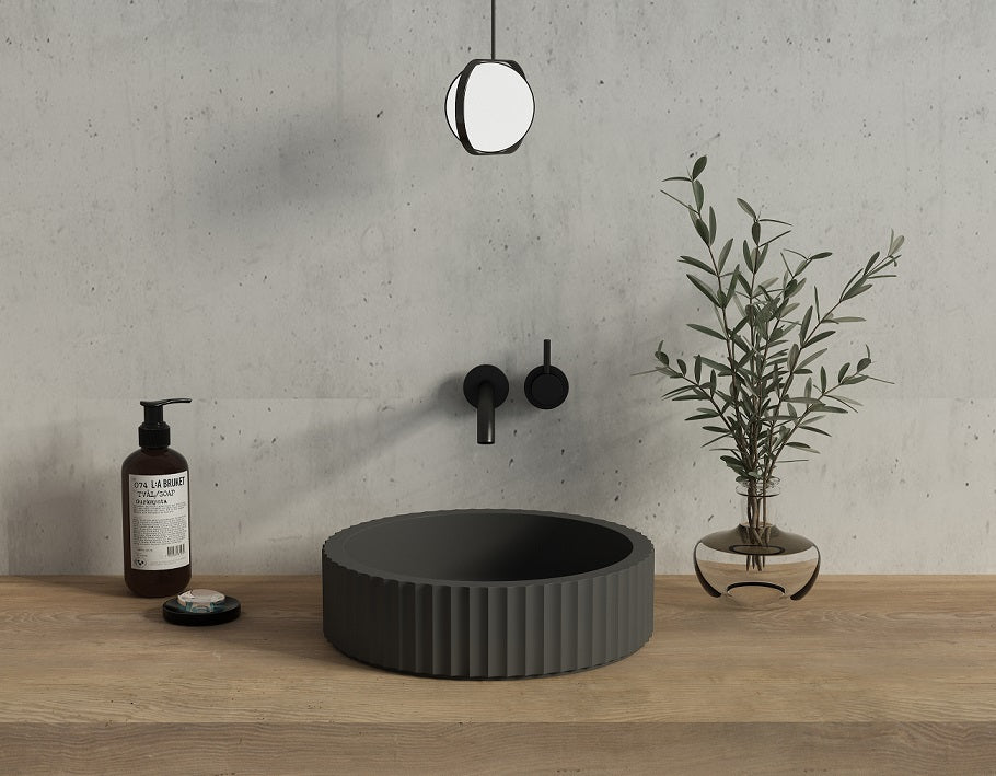 TE415 - bove Counter Basin **Matte Black Finish**